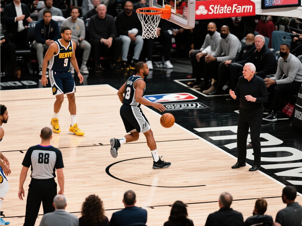 保罗力挽狂澜17+8,马刺险胜掘金 让我们回顾一下比赛最后两分钟的场景。当时